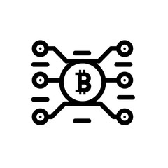 Bitcoin vector icon