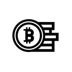 Bitcoin vector icon