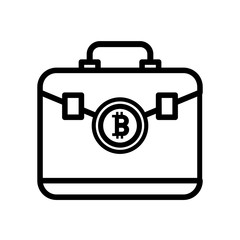 Bitcoin vector icon