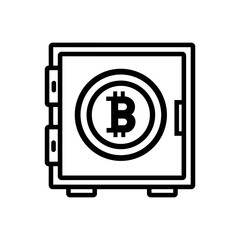Bitcoin vector icon