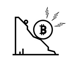 Bitcoin vector icon
