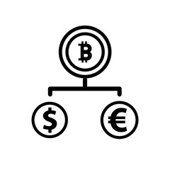 Bitcoin vector icon