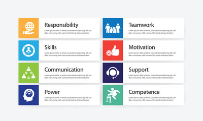 Leadership Infographic Icon Set