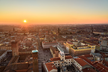Vista dal Torrazzo di Cremona - obrazy, fototapety, plakaty