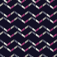 Seamless abstract geometric pattern. Texture of stripes and zigzag. Scribble texture. Textile rapport.