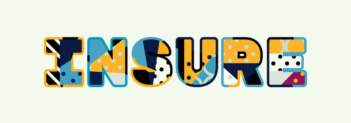 Insure Concept Word Art Illustration