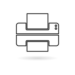 Printer line icon