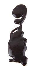 liquid chocolate isolated on white background