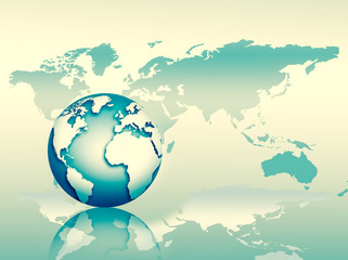 Obraz na płótnie Canvas Best Internet Concept of global business. Globe, glowing lines on technological background. Wi-Fi, rays, symbols Internet, 3D illustration