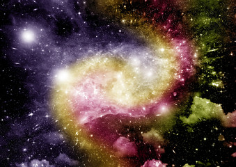 galaxy in a free space