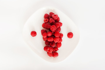 Yin yang fruit symbol top view