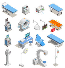 Medical Equipment Isometric Icons