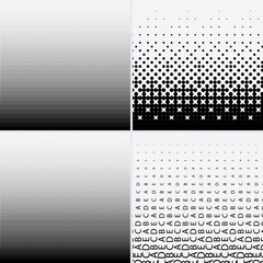 Halftone dots on white background