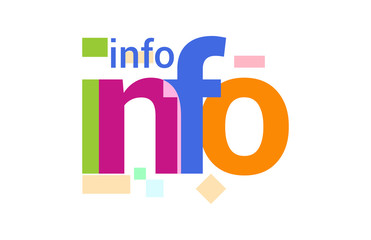 Info Overlapping vector Letter Design