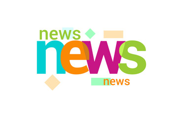 News Overlapping vector Letter Design