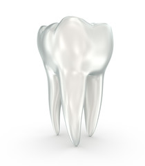 Tooth implant, Medically accurate 3D illustration white style
