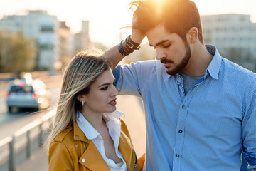 conflict and emotional stress in young people couple relationship