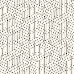 Fototapeta premium Vector seamless pattern. Modern stylish abstract texture. Repeating geometric tiles