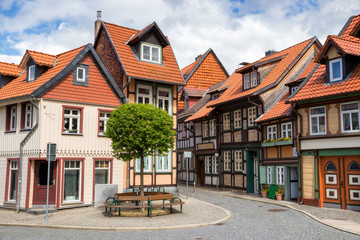 Houses in the town centre of Wernigerode Germany