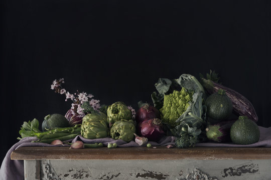 Composition of greens in assortment