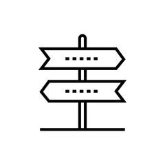 Direction arrows - line design single isolated icon