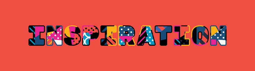 Inspiration Concept Word Art Illustration