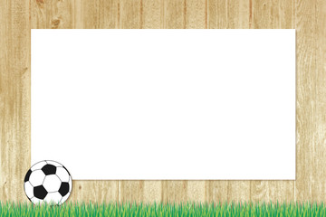 holzzaun rahmen mit rasen und fußball  © kristina rütten