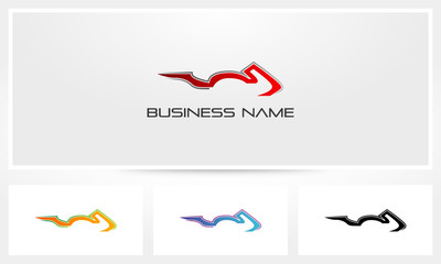 Fototapeta premium Logo Sportbike Silhouette