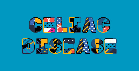 Celiac Disease Concept Word Art Illustration