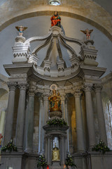 Fototapeta na wymiar interior of an ancient Catholic church