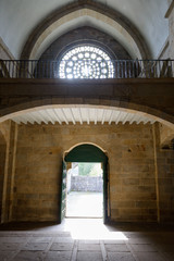 interior of an ancient Catholic church