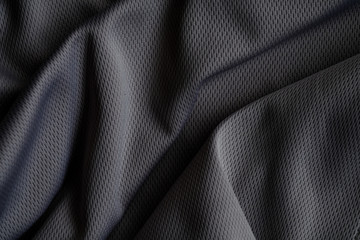 Close up black soft fabric texture use for web design and textile background