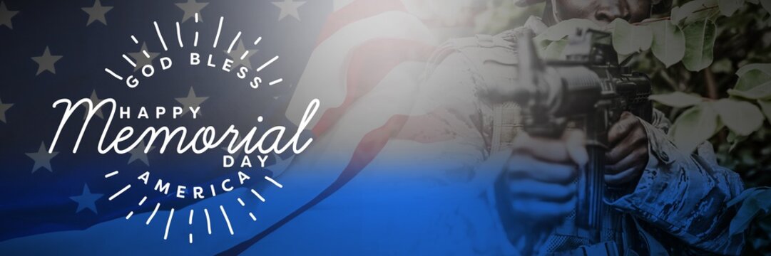 Composite image of logo for memorial day