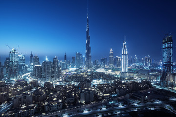 Dubai skyline, United Arab Emirates