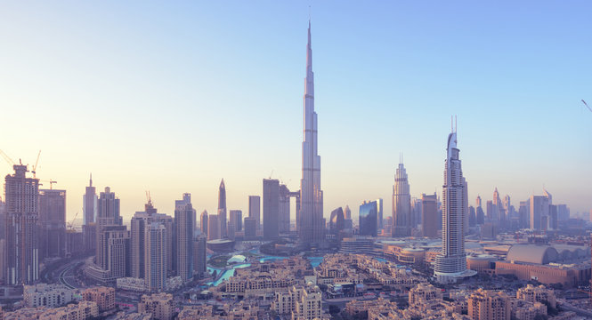 Dubai skyline, United Arab Emirates