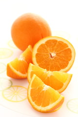 オレンジ　カット