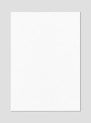 Blank White A4 paper sheet mockup template