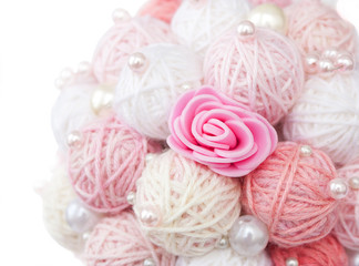 Fototapeta na wymiar Balls of yarn