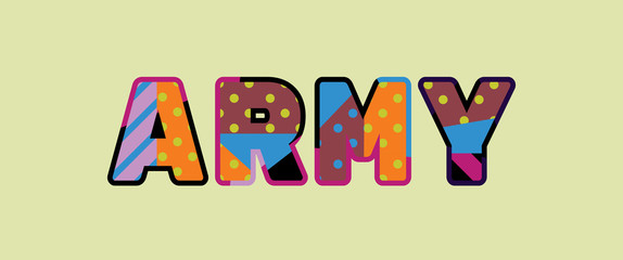 Army Concept Word Art Illustration