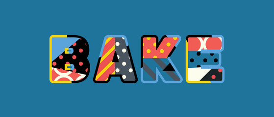 Bake Concept Word Art Illustration
