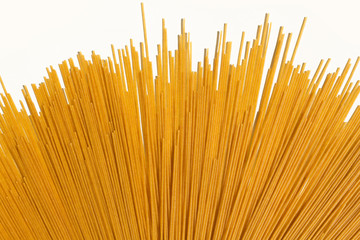 Spaghetti geometric background on white