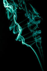 smoke textures with abstract colorful shapes for background