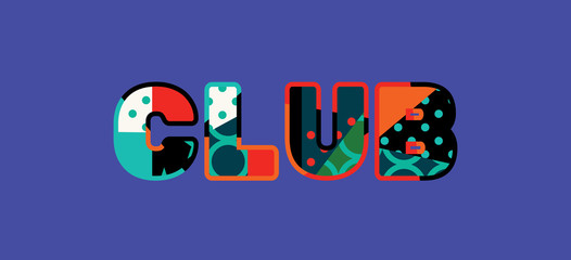 Club Concept Word Art Illustration