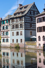 Fototapeta na wymiar View of Petite France District in Strasbourg
