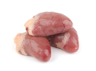 Raw chicken heart