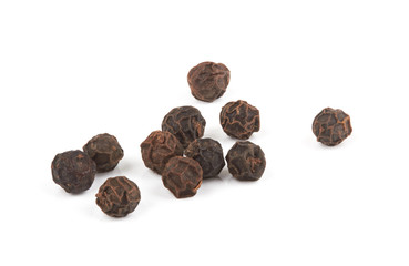 Black pepper on white