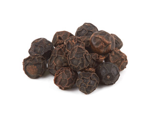 Black pepper on white
