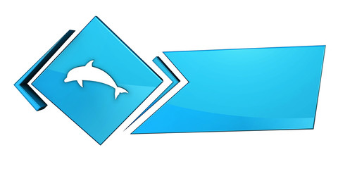 Niebieski baner 3D © vempireart