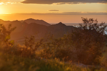 Sunset on Tuzkan lake.