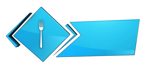 Niebieski baner 3D © vempireart